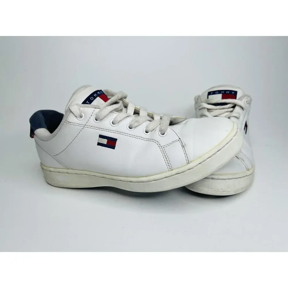 Women’s Tommy Hilfiger Shoes White Lace-up Shoes for Size 8.5